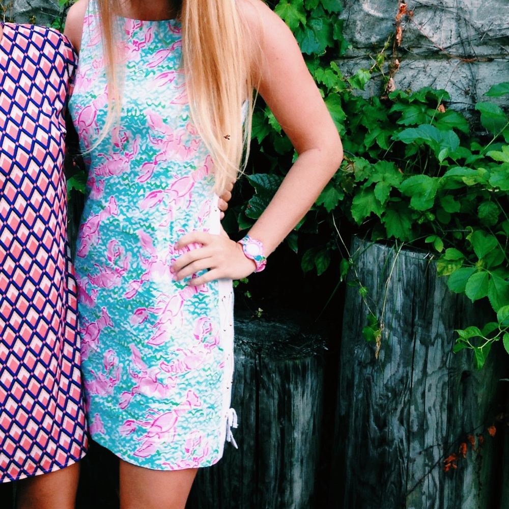 Lilly Pulitzer Shift Dress- Lobster Print